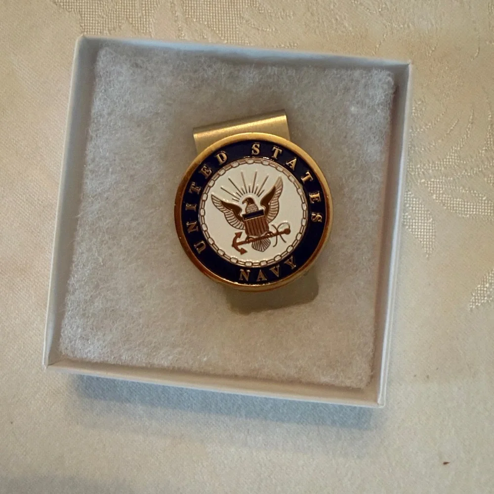 United States Navy Gold Money Clip